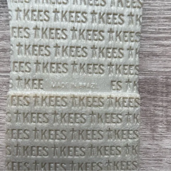 TKEES Gemma Metallic Silver Two Strap Flat Slide Sandal - Picture 14 of 14